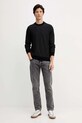 Светр із додаванням вовни BOSS 50549985 чорний AW25