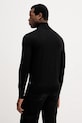 Odzież BOSS sweter z domieszką jedwabiu 50550015 czarny