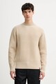 G-Star sweter z dodatkiem wełny okrągły beżowy D23731.E212