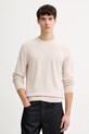 G-Star sweter wełniany 0 okrągły beżowy D27686.B692