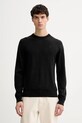 G-Star sweter wełniany 0 okrągły czarny D27686.B692