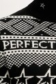 Perfect Moment sweter wełniany Fairisle M1000458 czarny