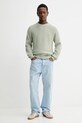 Hugo Blue sweter bawełniany 50551398 zielony AW25