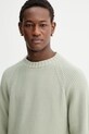 Hugo Blue sweter bawełniany zielony 50551398