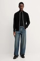 HUGO pamut kardigán 50546980 fekete AW25