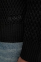 Хлопковый свитер HUGO 50546995 чёрный