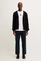 HUGO pamut kardigán 50551509 fekete AW25