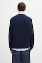 Odzież Lacoste kardigan wełniany AH0397 granatowy