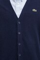 Lacoste kardigan wełniany granatowy AH0397