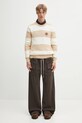 Lacoste sweter bawełniany AH5179 beżowy