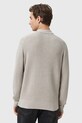 Sveter s prímesou vlny AllSaints ASPEN sivá M095KB