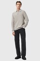 Pulover z dodatkom volne AllSaints ASPEN M095KB siva