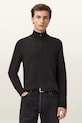AllSaints pulóver gyapjúkeverékből KILBURN gombolós barna M068KD