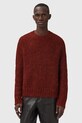 AllSaints sweter z dodatkiem wełny MYLES pomarańczowy M050KD