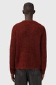 Odzież AllSaints sweter z dodatkiem wełny MYLES M050KD bordowy