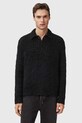 Odzież AllSaints sweter z dodatkiem wełny SONNY M014KC czarny