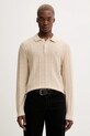 Abercrombie & Fitch sweter z dodatkiem wełny okrągły beżowy KI120.5142.150
