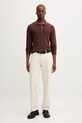 Πουλόβερ με προσθήκη μαλλιού Abercrombie & Fitch KI120.5142.400 καφέ AW25