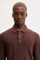 Πουλόβερ με προσθήκη μαλλιού Abercrombie & Fitch καφέ KI120.5142.400