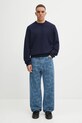 Carhartt WIP sweter z dodatkiem wełny Alten Sweater I033917.J0XX granatowy