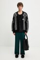 Aries kardigan Oversized Chenille Column AR2004004 czarny