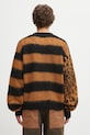 Clothing Aries wool blend sweater Brushed Leopard AR2004204 brown