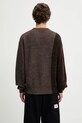 Odzież Aries sweter z dodatkiem wełny Fisherman AR2004504 brązowy