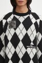 Undercover sweter z dodatkiem wełny Sweater UP2E4902 czarny