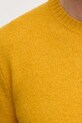 United Colors of Benetton sweter wełniany 103MU10B5 żółty