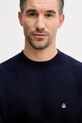 Sveter s prímesou vlny United Colors of Benetton tmavomodrá 1444U10AZ
