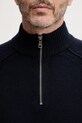 United Colors of Benetton sweter wełniany 1006U202B granatowy