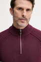 United Colors of Benetton pulover de lână burgundia 1006U202B