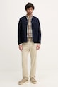 Ζακέτα με προσθήκη μαλλιού United Colors of Benetton 24RDUN065 σκούρο μπλε AW25