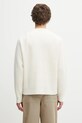 Odzież Maison Kitsuné sweter wełniany Fox Head Wool Ribbed PM00811KT1149 beżowy