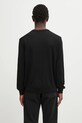 Odzież Maison Kitsuné sweter wełniany Fox Head Merino Regular PM00801KT1181 czarny