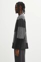 Ader Error sweter z dodatkiem wełny KNIT BO01FWKT0301BK szary AW25