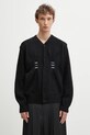 Ader Error kardigan z domieszką wełny KNIT cienka czarny BO01FWKT0703BK