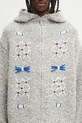 Ader Error kardigan z dodatkiem wełny KNIT szary BO01FWKT0704GR