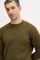 Sisley sweter z domieszką wełny zielony 170WS104O