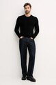 Sisley sweter z dodatkiem wełny 18AYS104I czarny AW25