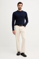 Sisley sweter z dodatkiem wełny 18AYS104L granatowy AW25