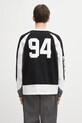 Odzież NEIGHBORHOOD longsleeve bawełniany HOCKEY 252FPNH.CSM14 czarny