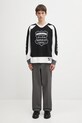 NEIGHBORHOOD longsleeve bawełniany HOCKEY 252FPNH.CSM14 czarny