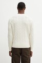 Odzież Sporty & Rich sweter wełniany SRC Cableknit Cashmere WS08765302WH37 beżowy