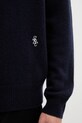 Sporty & Rich sweter wełniany SRC Cashmere granatowy WS08362302BL106