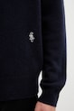 Sporty & Rich sweter wełniany SRC Cashmere granatowy WS08362302BL106
