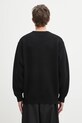 Odzież Wacko Maria sweter wełniany Classic Crew Neck 25FW.WMK.KN12 czarny