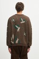 Odzież Human Made sweter z dodatkiem wełny GRAPHIC HM30CS014 brązowy