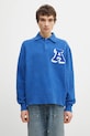 Axel Arigato jumper Team Polo Sweater plain blue A0950002
