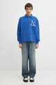 Axel Arigato sweter Team Polo Sweater A0950002 niebieski